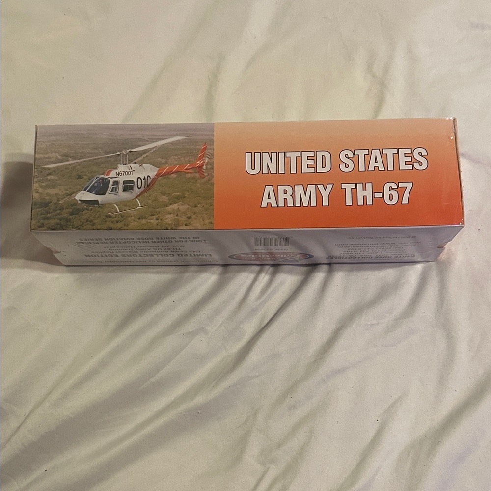 United States Army TH-67 Helicopter Toy in Red and White